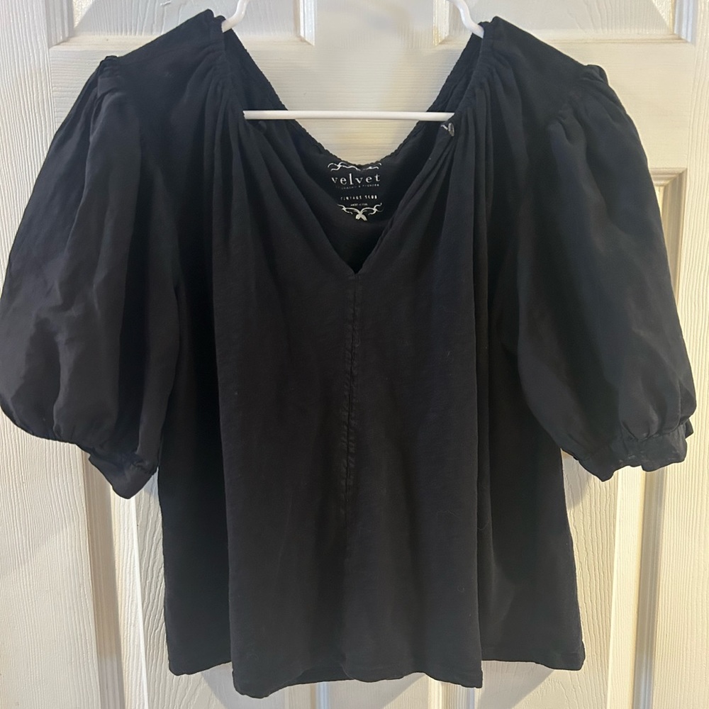 COPY - Velvet by Graham and Spencer Vintage Slub Shirt- Med